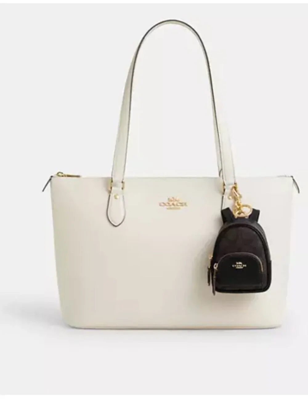 COACH Mini Court Backpack Bag Charm - Picture 2 of 8